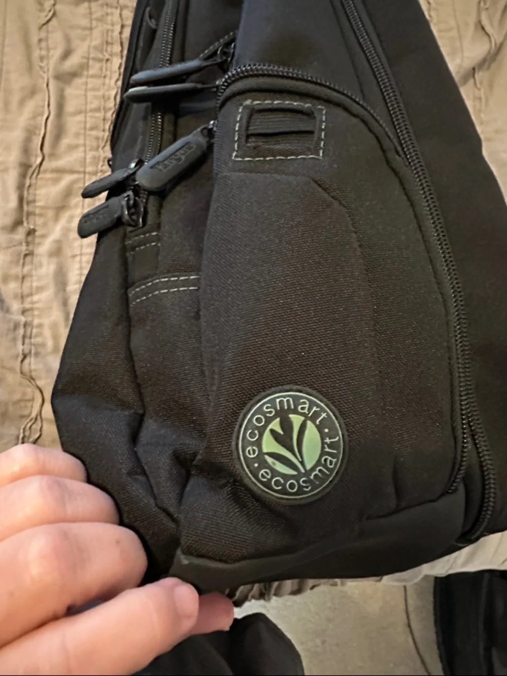 Targus Black Backpack with Subtle Green Accents